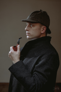 The man in Sherlock Holmes Hat by Hanna Hats