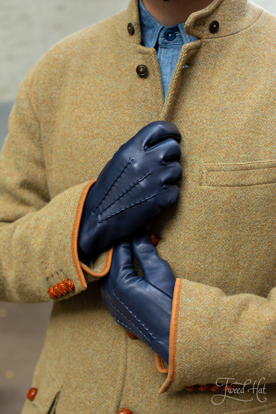 Mens navy gloves on sale