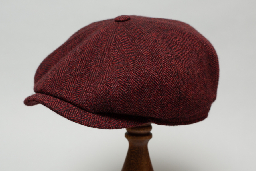 Red Herringbone George hotsell Hats