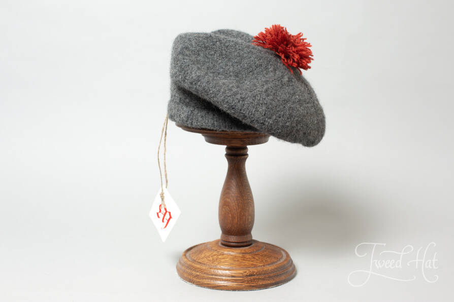 Grey Terracotta Tam O'Shanter Bonnet by Ye Olde Cappe [11044en]