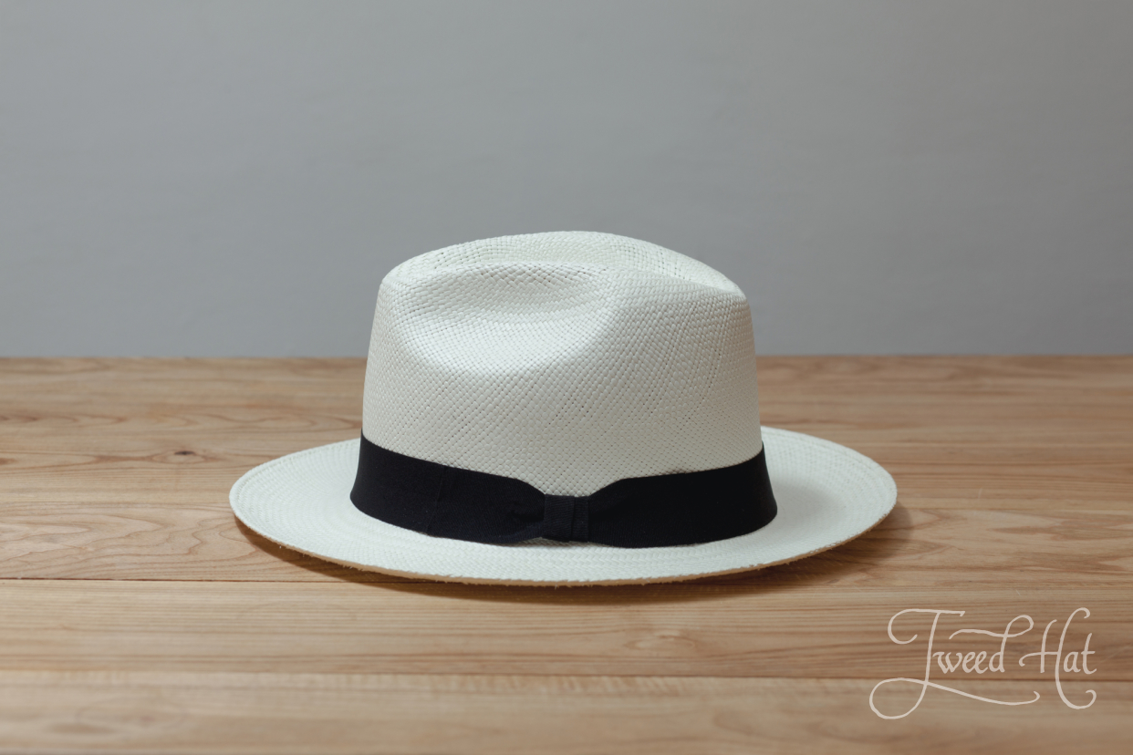 white wide brim hat