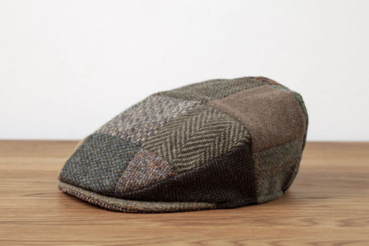 irish rainbow tweed cap