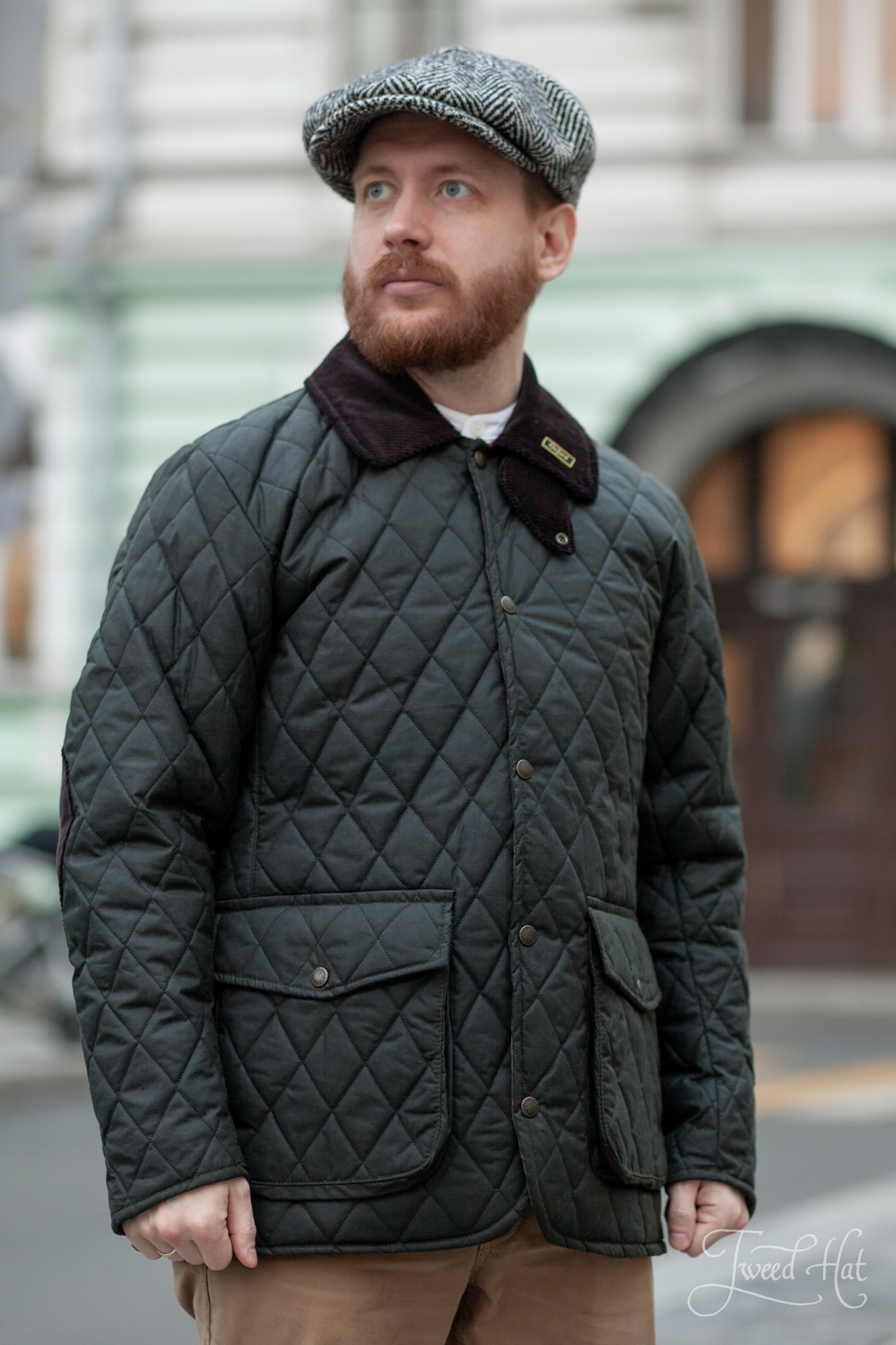 quilted waxed jacket