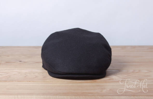 Black Tweed Vintage Cap by Hanna Hats 