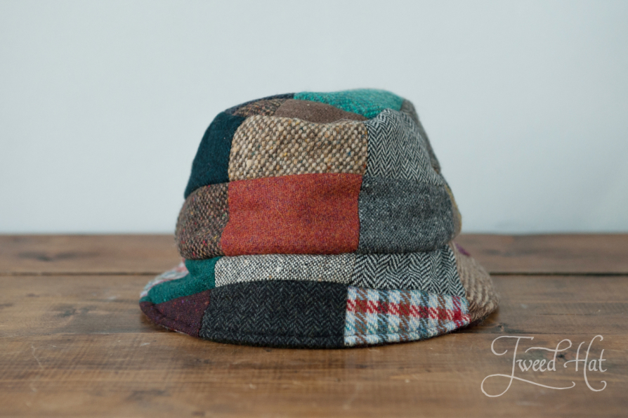 Patchwork Tweed Wee Thatch Hat by Hanna Hats /Patchwork Donegal