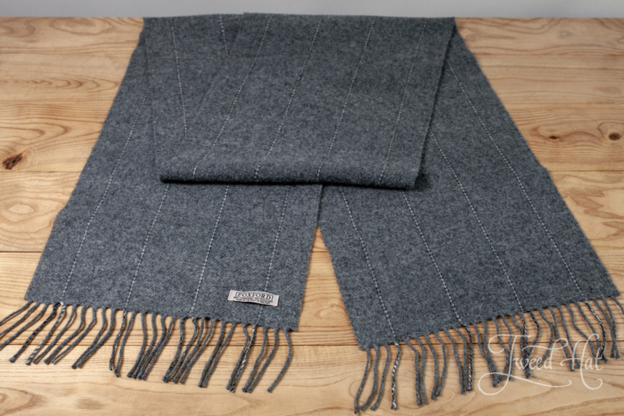 Thin hot sale grey scarf