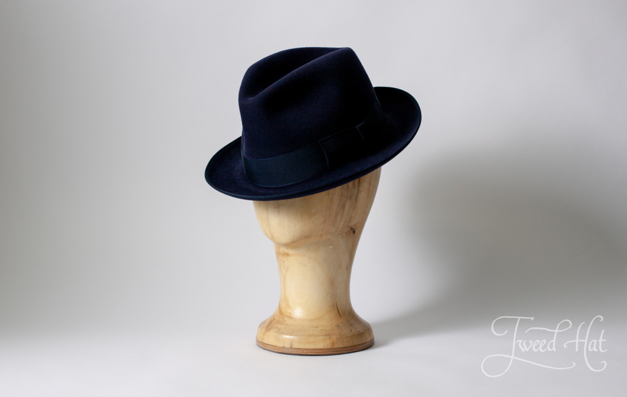 fedora hat navy