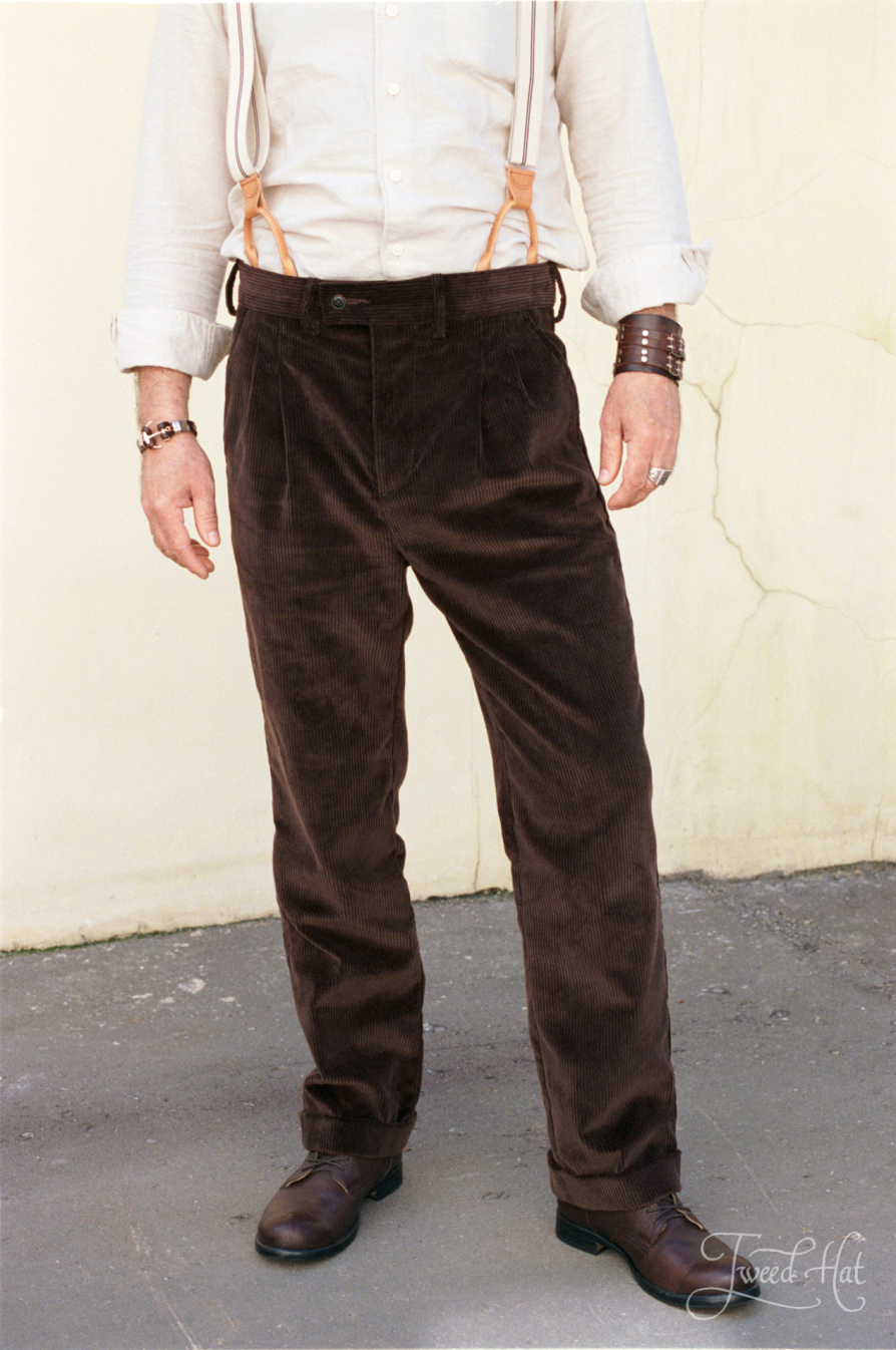 Brown Heavy Corduroy (16,5 oz) Trousers by Old Pal X Morozov and Chernikov  [17026en]