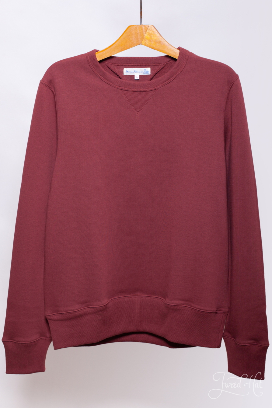 Barn Red Cotton 1930s Sweatshirt by Merz B. Schwanen 12 oz