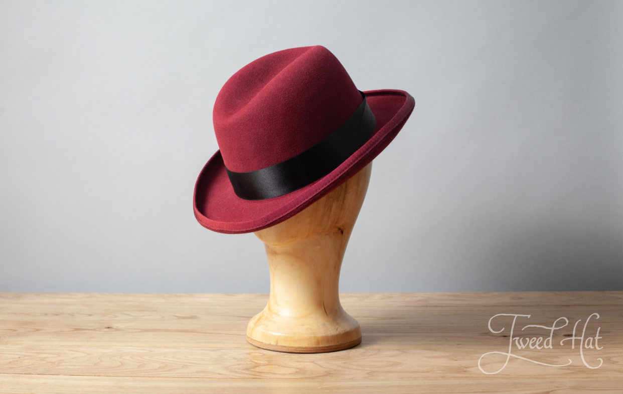 wool homburg hat