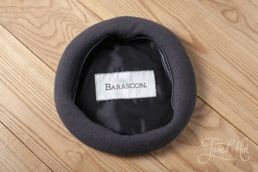 Grey Wool/Cashmere Basque Beret by Barascon [41004en]