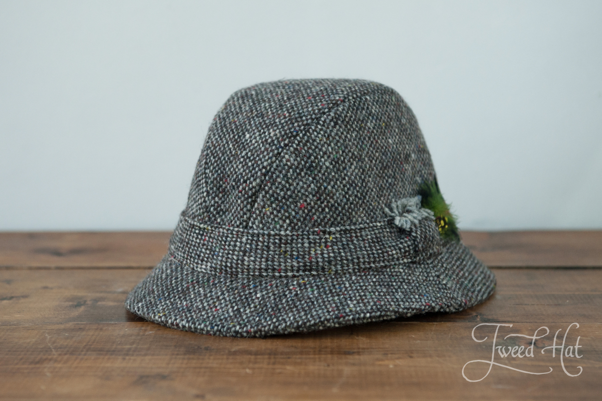 grey cloche hat