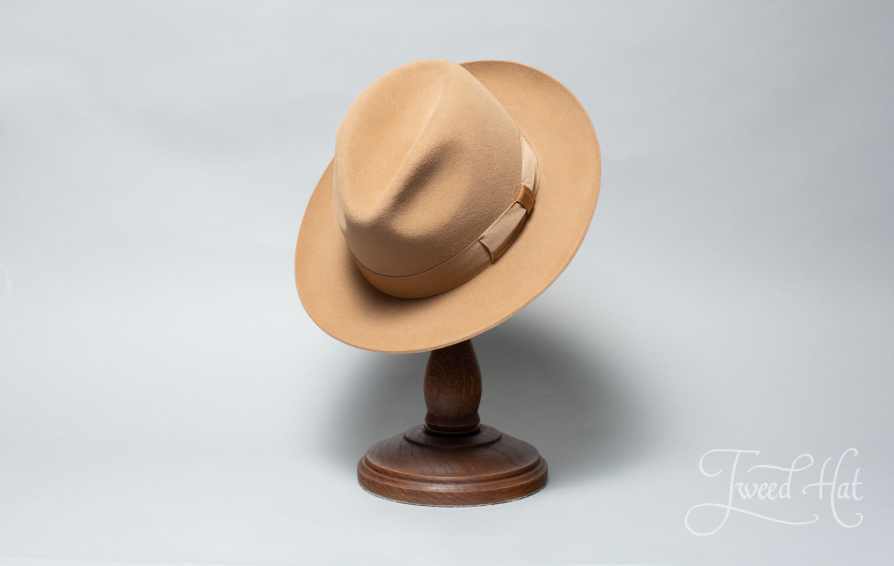 Beige 2024 suede hat