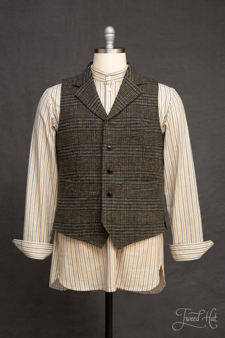 Green hotsell check waistcoat